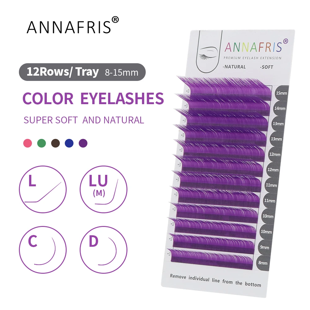 Lash Tile Palette - ANNAFRIS رموش المنك الصناعية الملونة عالية