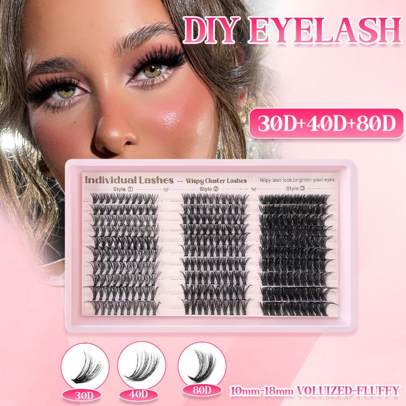 Eyelash Extension Volume Lashes - طقم تمديد الرموش DIY مع رموش