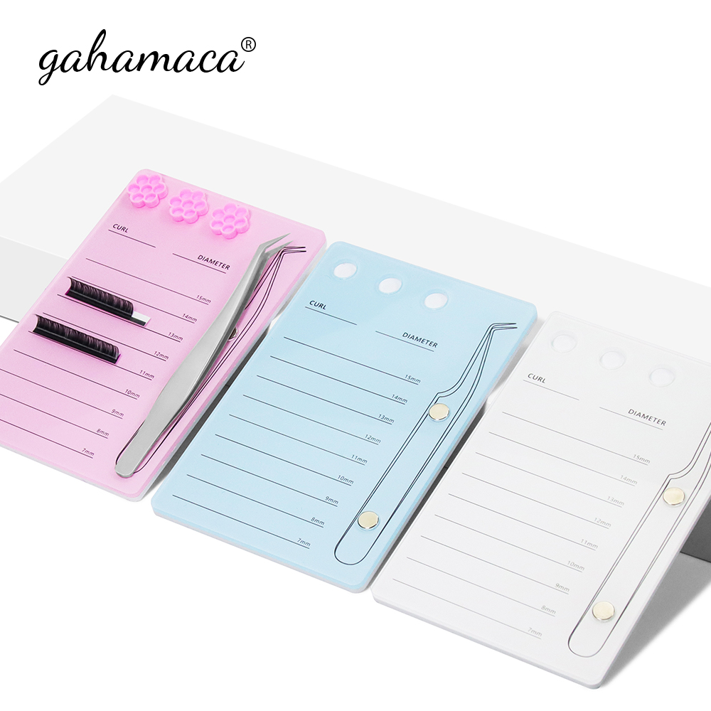Lash Tile Palette - GAHAMACA-لوحة حامل الرموش الاكريليك ، لوحة