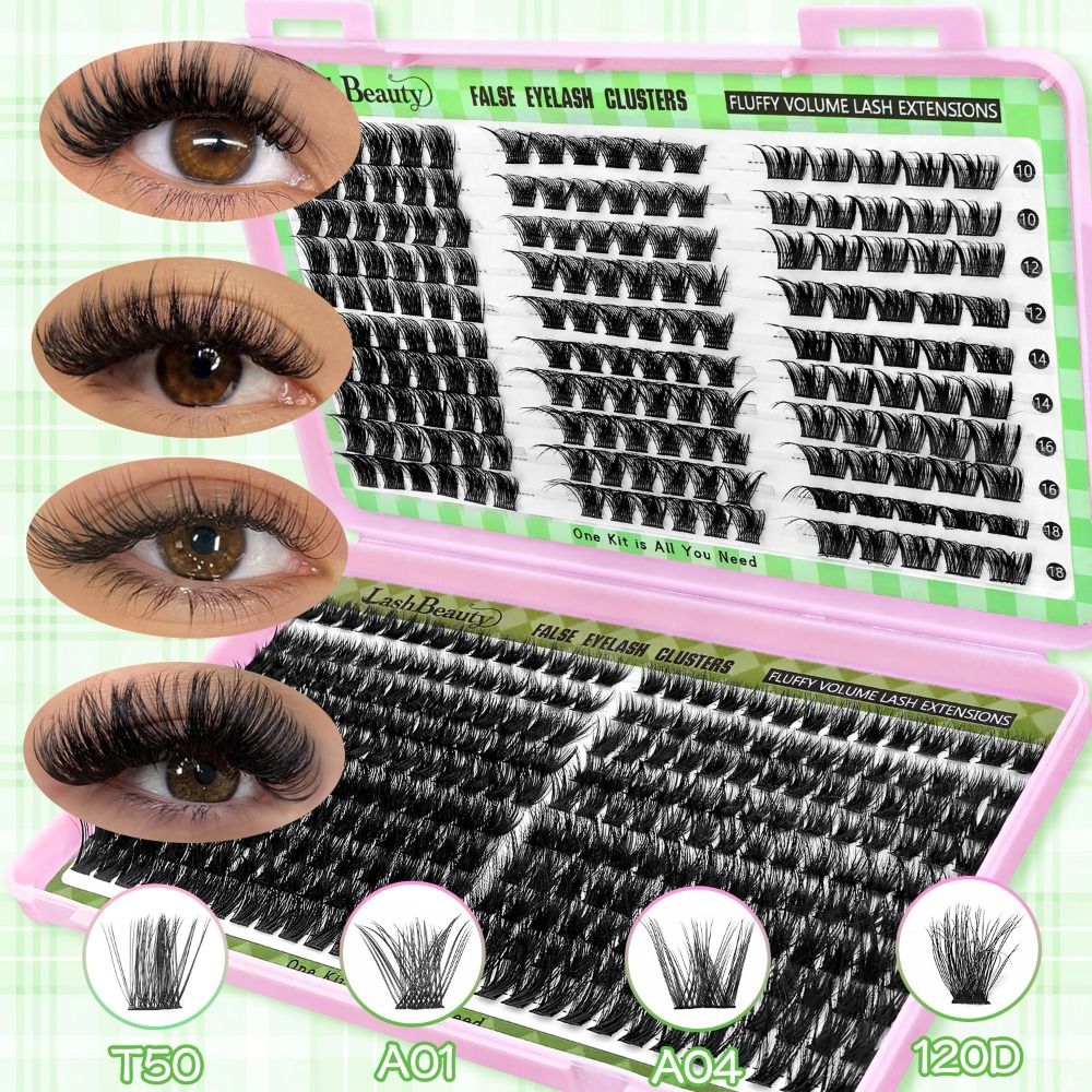 Faux Mink Lash - رموش صناعية بمظهر طبيعي، تصميم مجمع