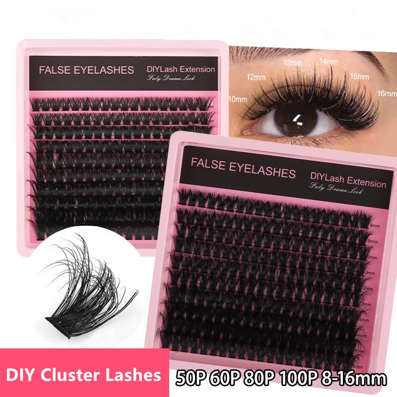 Eyelash Extension Volume Lashes - رموش كثيفة منفوشة بتجعيد D من