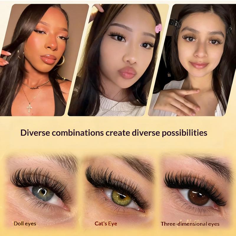 Faux Mink Lash - طقم جديد لتمديد الرموش بدون غراء،