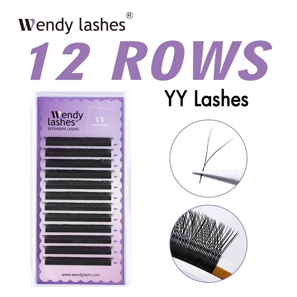 Eyelash Extension Y Shape - ويندي 2D YY شكل C/D حليقة
