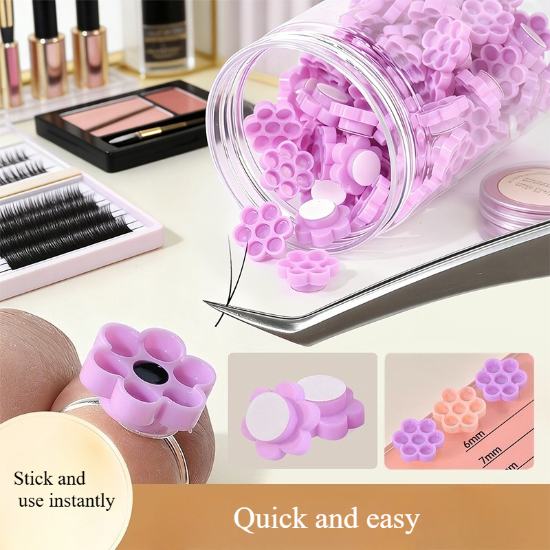 Eyelash Extension Class - 120 قطعة حامل لاصق رموش على
