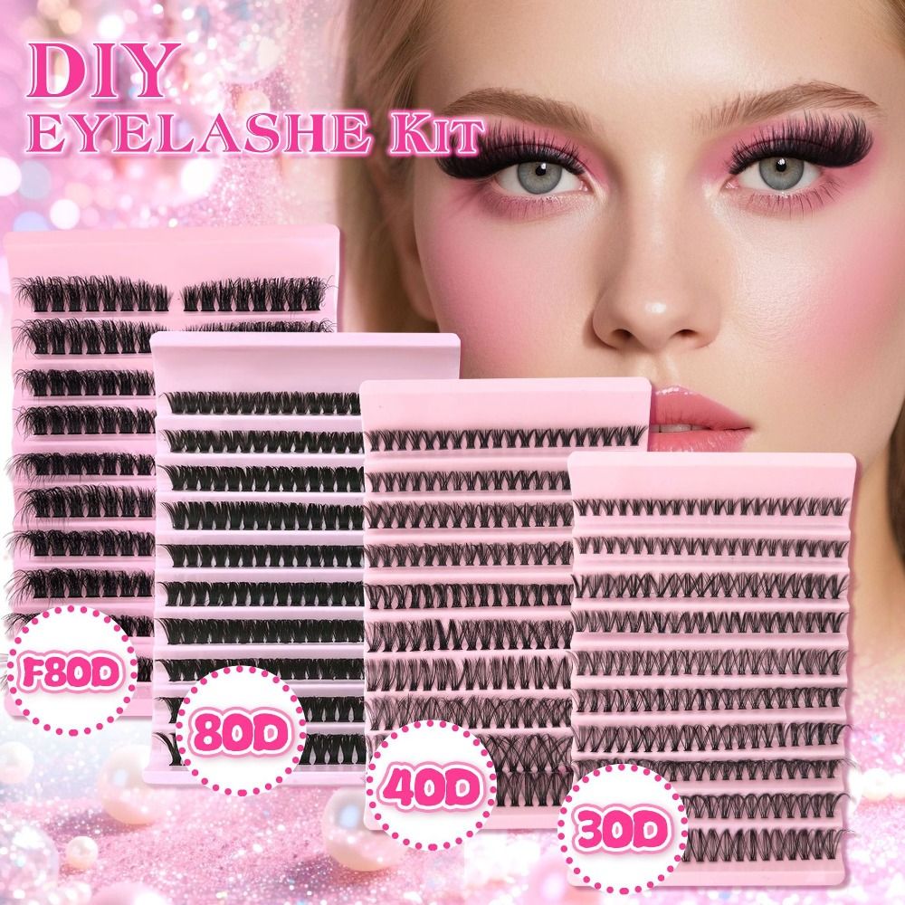 Lashes Eyelash Extension - رموش صناعية بمظهر طبيعي، نمط خفيف،