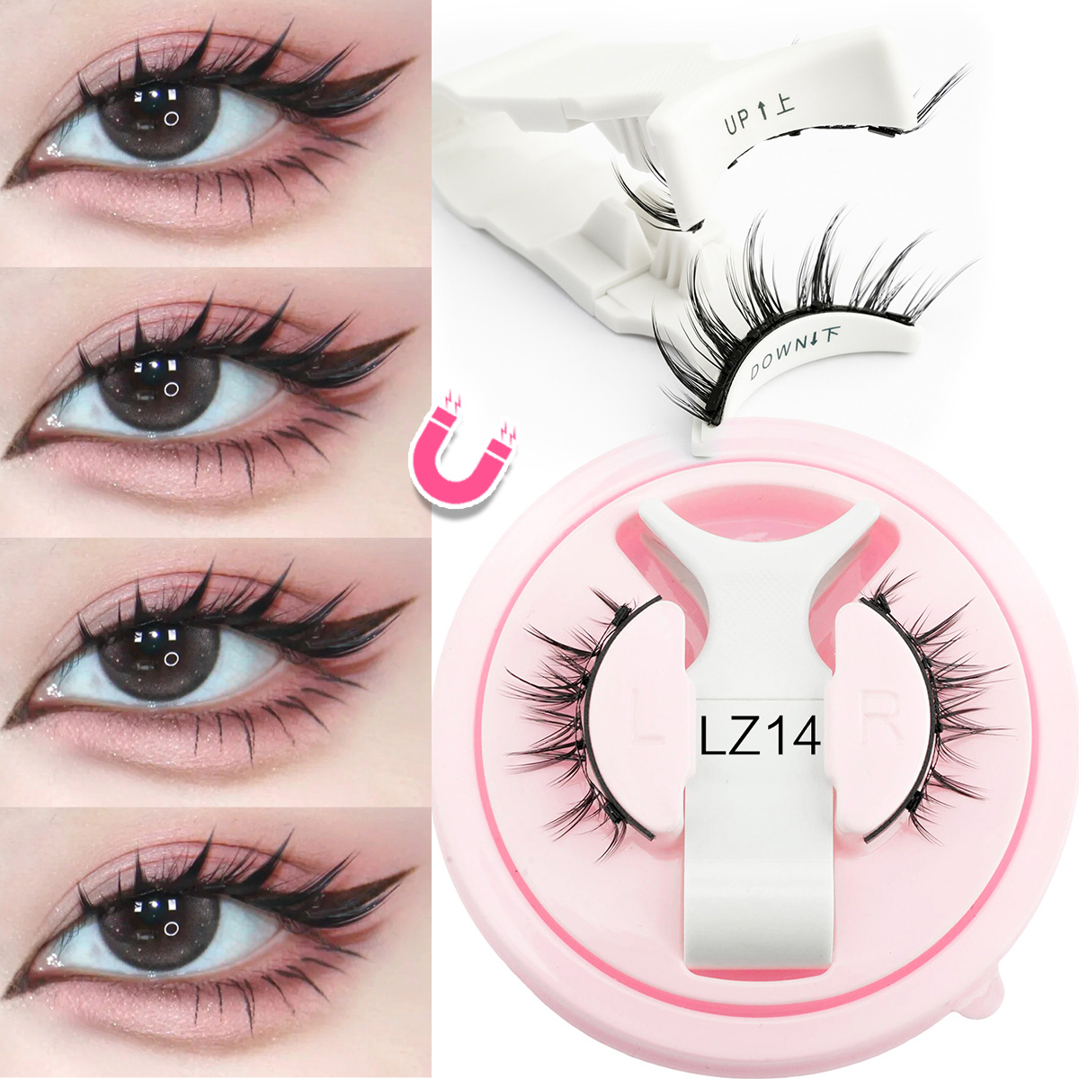 Faux Mink Lash - جديد 1 زوج الرموش المغناطيسية اليدوية