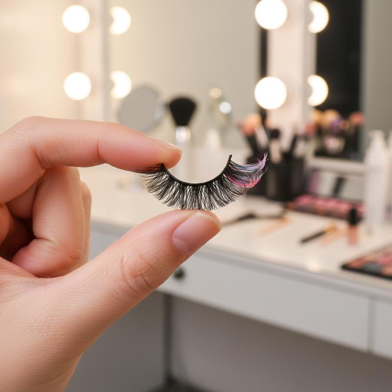 Eyelash Extension Volume Lashes - 7 أزواج من الرموش الصناعية الملونة