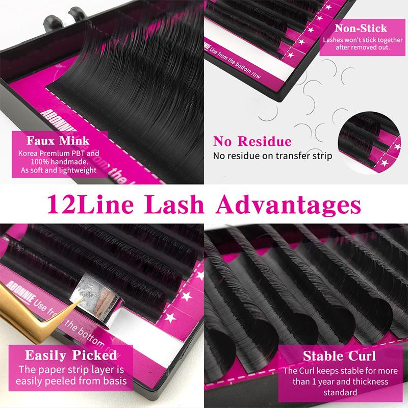 رموش صناعية فردية بأحجام متنوع - مراجعة Eyelash Extension Volume Lashes وسعره
