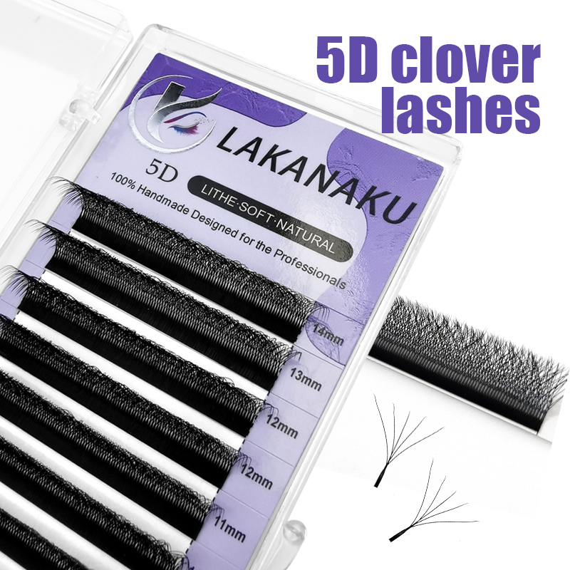 LAKANAKU W شكل بلوم 3D 4D 5D 7 - مراجعة Eyelash Extension Y Shape وسعره