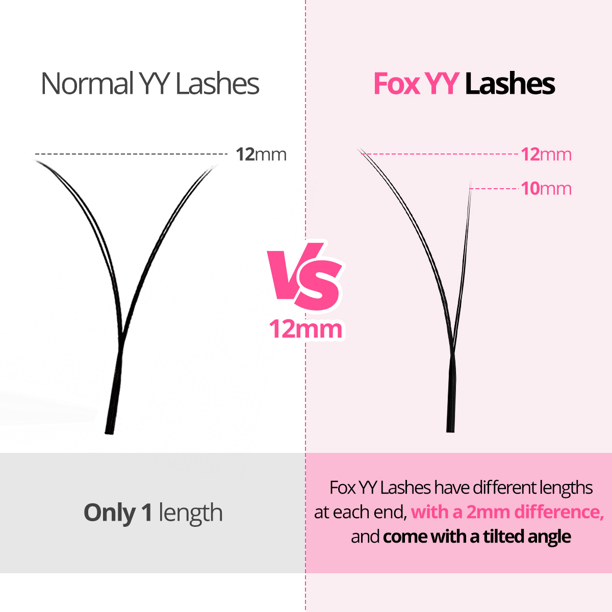 رموش أريزون فوكس YY بأطوال مخت - مراجعة Eyelash Extension Y Shape وسعره