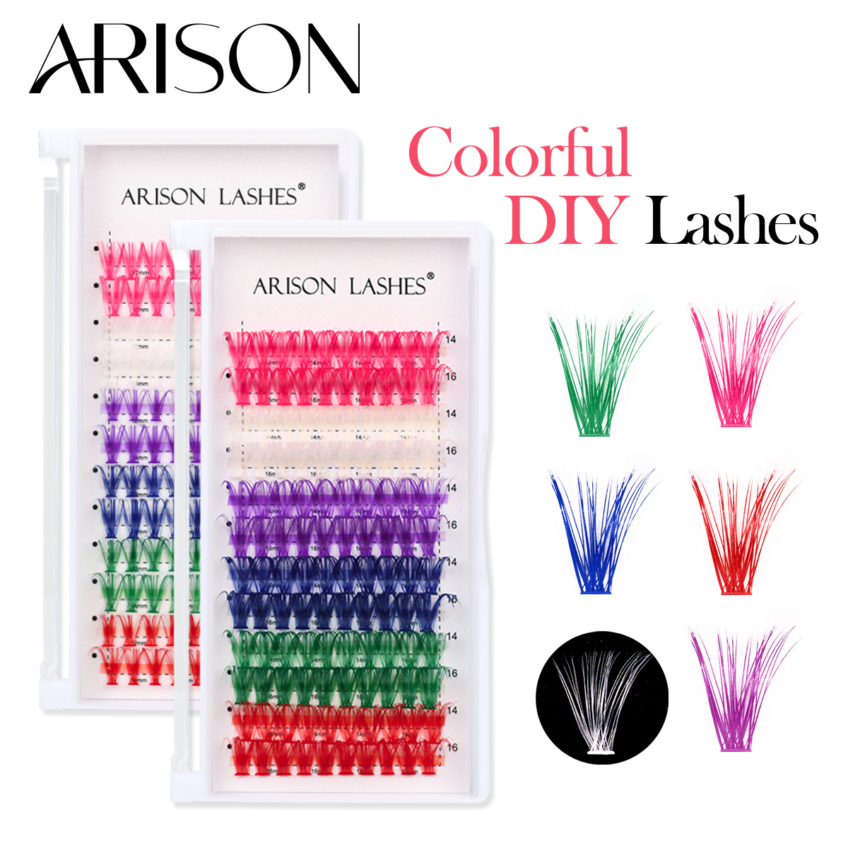 أريسون 12 صفًا رموش عنقودية مل - مراجعة Lash Tile Palette وسعره