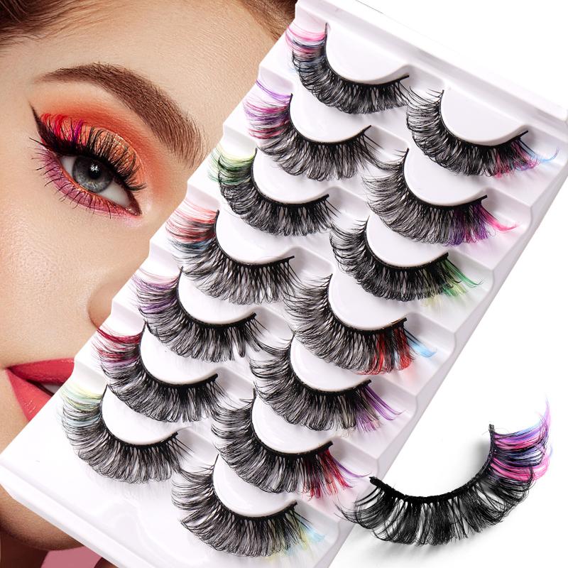 7 أزواج من الرموش الصناعية الم - مراجعة Eyelash Extension Volume Lashes وسعره