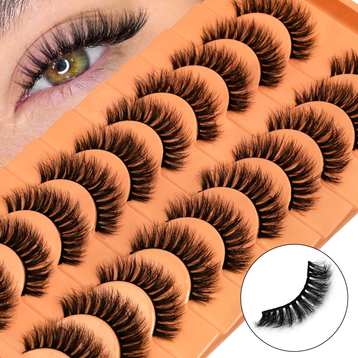 10 أزواج من الرموش الصناعية 6D - مراجعة Faux Mink Lash وسعره