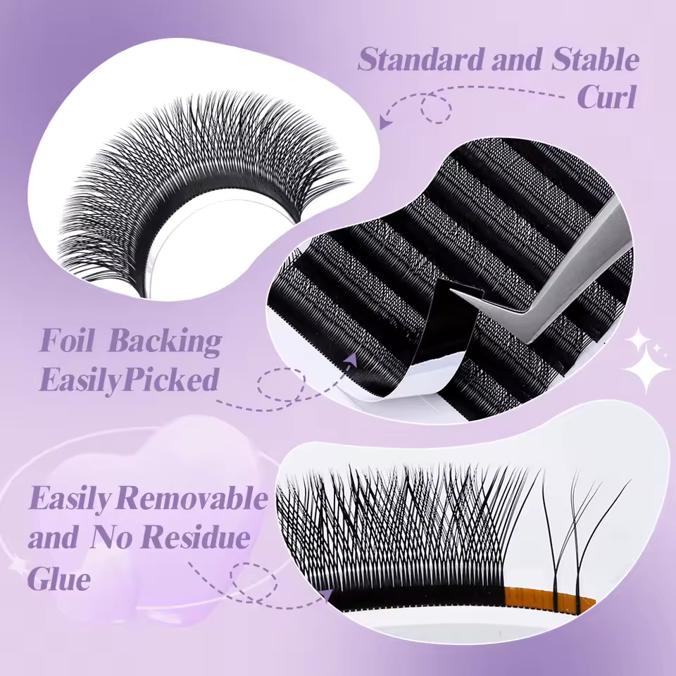 ويندي 2D YY شكل C/D حليقة رمش  - مراجعة Eyelash Extension Y Shape وسعره