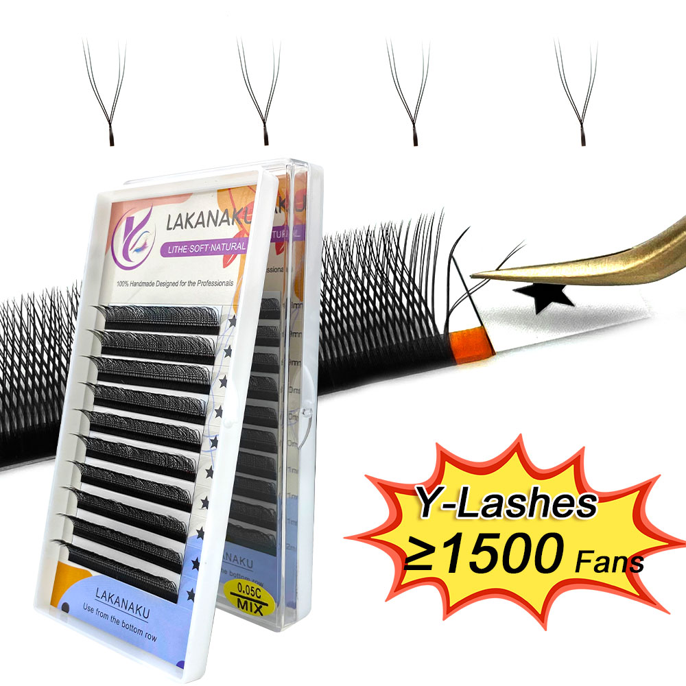 ملحقات رموش LAKANAKU Y أهداب و - مراجعة Eyelash Extension Y Shape وسعره