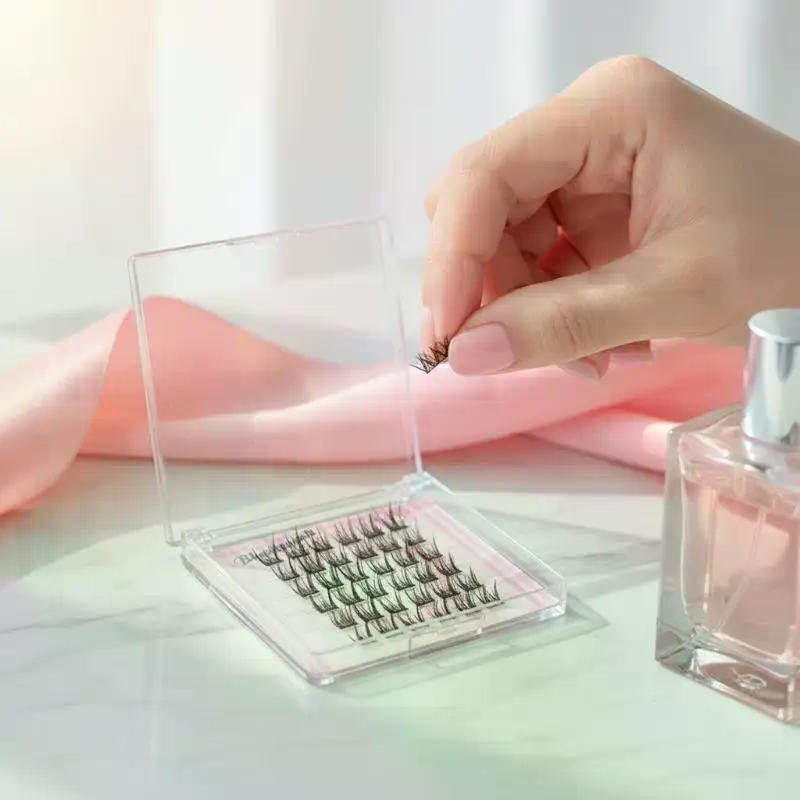 رموش سوداء ذاتية اللصق بدون غر - مراجعة Lash Adhesive Glue وسعره