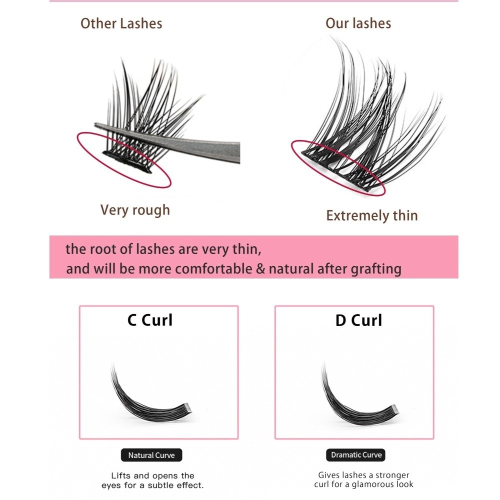 طقم تمديد الرموش بمظهر طبيعي ل - مراجعة Lashes Eyelash Extension وسعره