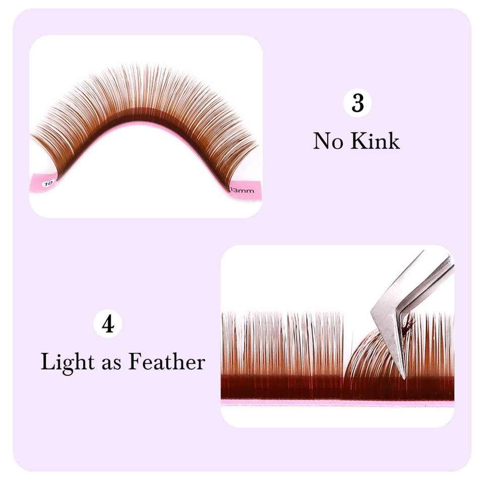 بني داكن رمش تمديد 0.05 0.07 م - مراجعة Lash Tile Palette وسعره