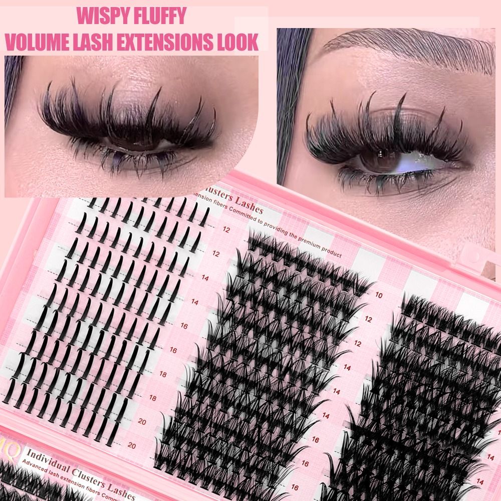 رموش صناعية بطول 9-16 مم، ثلاث - مراجعة Eyelash Extension Volume Lashes وسعره