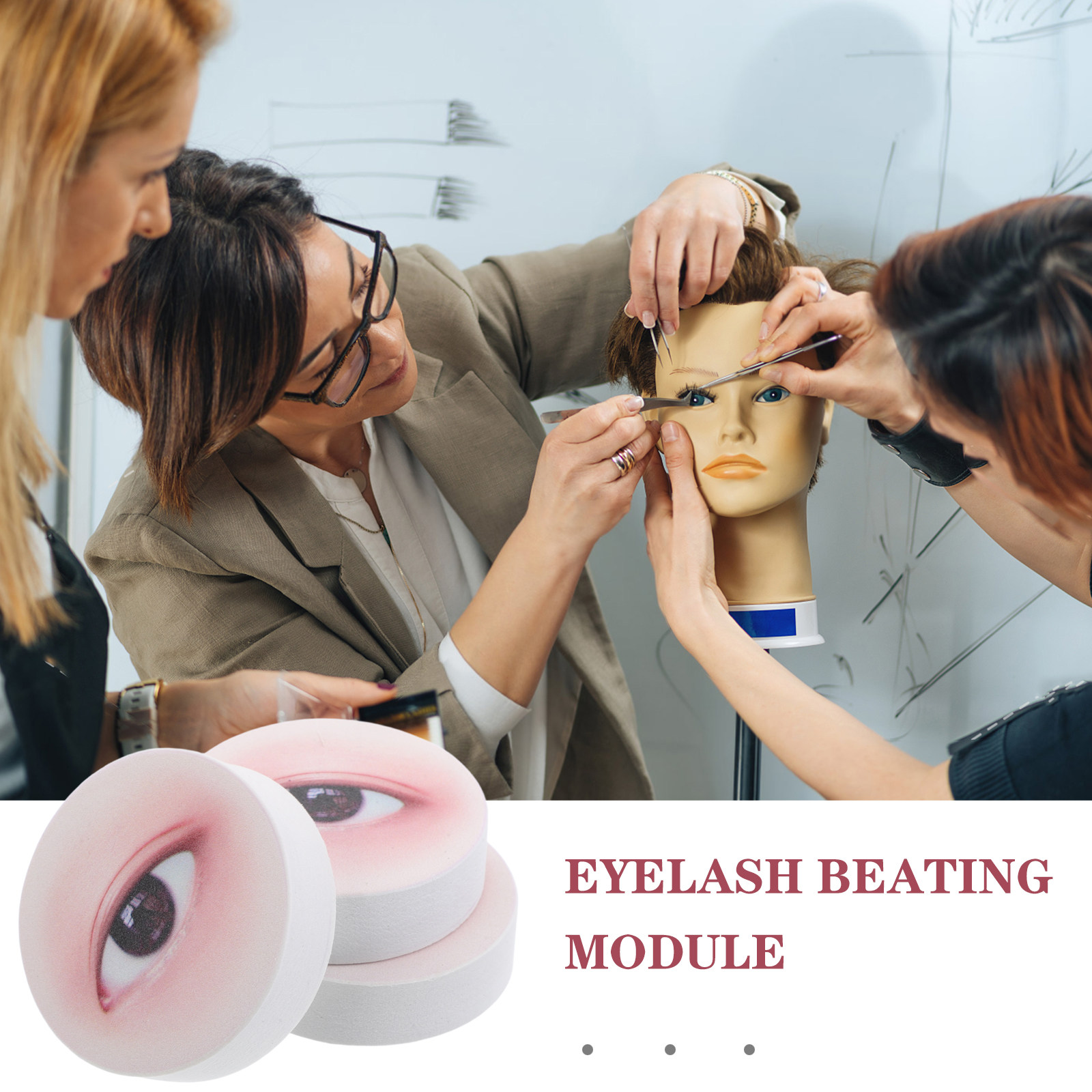 3 قطع من لوحات تدريب تمديد الر - مراجعة Lashes Eyelash Extension وسعره