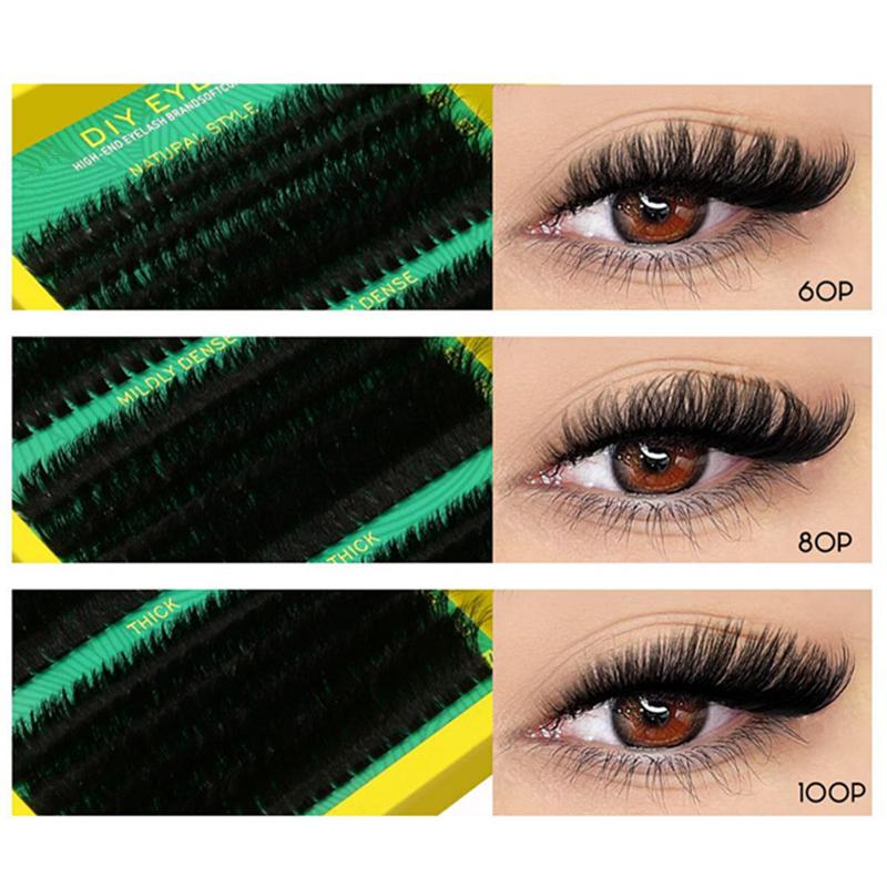 طقم رموش عنقودية، رموش فردية،  - مراجعة Faux Mink Lash وسعره